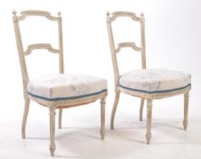 PAIR OF 19TH CENTURY GOTHIC HALL DINING CHAIRS