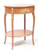FRENCH KINGWOOD PARQUETRY OCCASIONAL SIDE LAMP TABLE