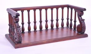 VICTORIAN STYLE MAHOGANY BOOKCASE TROUGH STAND
