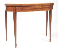 19TH CENTURY GEORGE III INLAID GAMES CARD TABLE