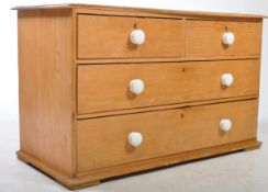 19TH CENTURY VICTORIAN PINE CHEST OF DRAWERS