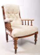 19TH CENTURY VICTORIAN MAHOGANY ARMCHAIR