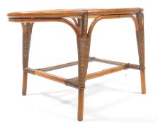 ITALIAN MODERN DESIGN - A VINTAGE MID CENTURY BAMBOO COFFEE TABLE
