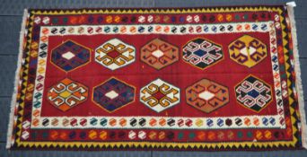 SOUTH WEST PERSIAN QASHQAI KILIM FLOOR CARPET RUG