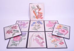AFTER DORA RATMAN - NINE 20TH CENTURY BOTANICAL PRINTS