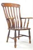 VICTORIAN FARMHOUSE BEECH & ELM WINDSOR ARMCHAIR