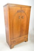 EARLY 20TH CENTURY OAK BACHELORS WARDROBE