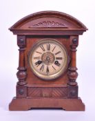 H.A.C. WURTTEMBERG - EARLY 20TH CENTURY MAHOGANY MANTEL CLOCK