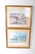 TERENCO CUNEO ' THE SHIRES ' TOGETHER WITH ANOTHER CUNEO PRINT