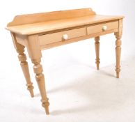 19TH CENTURY VICTORIAN PINE WOOD WRITING TABLE