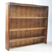 EARLY 20TH CENTURY COUNTRY PINE WALL SHELVES - DRESSER BACK