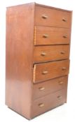 BRITISH MODERN DESIGN - SIX DRAWER TEAK CHEST OF DRAWERS