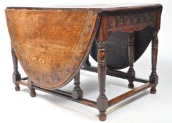 EARLY 20TH CENTURY JACOBEAN REVIVAL OAK TABLE