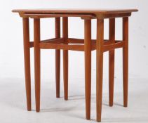 BRITISH MODERN DESIGN - A MID CENTURY TEAK NEST OF TABLES