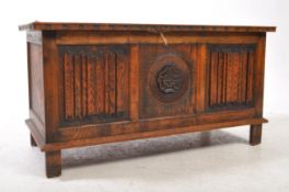 JACOBEAN REVIVAL OAK COFFER CHEST
