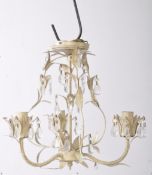 VINTAGE 20TH CENTURY TOLEWARE HANGING CEILING LIGHT