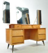 AUSTINSUITE - MID CENTURY OAK DRESSING TABLE & CHEST OF DRAWERS