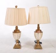 PAIR OF CONTEMPORARY TABLE LAMPS