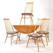 ERCOL - MID CENTURY DINING TABLE & CHAIRS