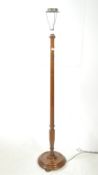 1920S MAOHGANY REEDED COLUMN STANDARD LAMP