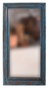 PRIVATE COLLECTION OF DERREN BROWN - SHABBY CHIC 20TH CENTURY PAINTED WOOD WALL HANGING MIRROR