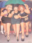AFTER BERYL COOK - CLUBBING IN THE RAIN - LIMITED EDITION SIGNED PRINT