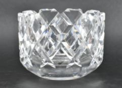 GUNNAR CYRÉN FOR ORREFORS SWEDEN A DIAMOND CUT GLASS FRUIT BOWL