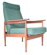 GUY ROGERS - MANHATTAN - MID CENTURY TEAK RECLINING ARMCHAIR