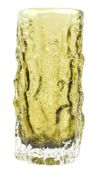 GEOFFREY BAXTER FOR WHITEFRIARS - TEXTURED RANGE - BARK VASE IN SAGE GREEN