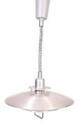 MANNER OF LOUIS POULSEN - POLISHED METAL RISE AND FALL CEILING LIGHT