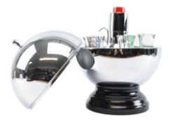 MID 20TH CENTURY 1950S CHROME GLOBE COCKTAIL SET