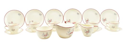 CROWN DEVON - STOCKHOLM PATTERN - MID CENTURY CERAMIC PART SERVICE