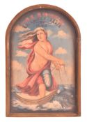 GALATEA - MID CENTURY HAND PAINTED SHOP PUB SIGN