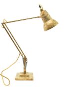 HERBERT TERRY - VINTAGE MID CENTURY SCRUMBLE POST WAR 1950S ANGLEPOISE DESK LAMP