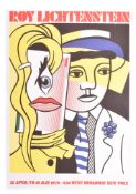 AFTER ROY LICHTENSTEIN (1923-1997) - STEPPING OUT - VINTAGE LITHOGRAPH POSTER PRINT