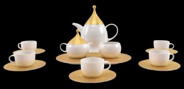 ROSENTHAL - SET OF FOUR 'ZAUBERFLOTE -MAGIC FLUTE ' COFFEE SERIVCE