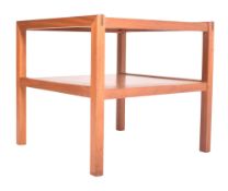 AH MCINTOSH - MID CENTURY TEAK CHESSBOARD TABLE