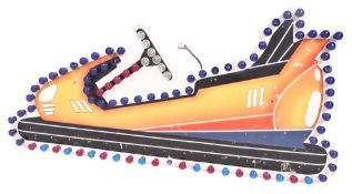 DODGEMS - VINTAGE FUNFAIR / FAIRGROUND WALL HANGING LIGHT PANEL