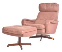 MADSEN SCHUBEL - 1970S DANISH SWIVEL ARMCHAIR