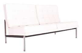 FLORENCE KNOLL - KNOLL INTERNATIONAL - DESIGNER TWO-SEATER SOFA