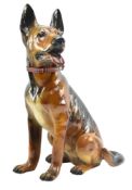 LARGE 20TH CENTURY SCULPTURE OF A GERMAN SHEPHERD