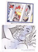 AFTER ROY LICHTENSTEIN - SEDUCTIVE GIRL - TWO OFFICIAL EXHIBITION LITHOGRAPH POSTERS