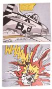 AFTER ROY LICHTENSTEIN - 'WHAMM!' - 1963 DIPTYCH PRINT