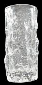GEOFFREY BAXTER FOR WHITEFRIARS - BARK GLASS VASE IN FLINT