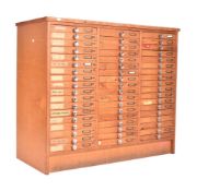 LARGE MID CENTURY INDUSTRIAL / PRINTMAKER'S CHEST OF DRAWERS