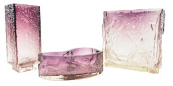 KAJ BLOMQVIST FOR KUMELA OY - SELECTION OF GLASS VASES