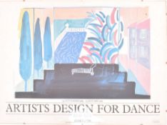 ARTISTS DESIGN FOR DANCE 1909-1984 - ARNOLFINI GALLERY 1985 POSTER