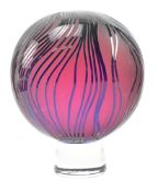 GILLIES JONES FOR ROSEDALE - STUDIO ART GLASS PURPLE VASE
