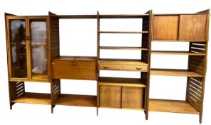 ROBERT HEAL FOR STAPLES - LADDERAX - MID CENTURY THREE BAYS WALL SYSTEM