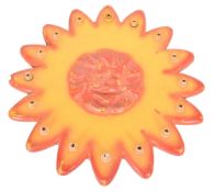 VINTAGE FAIRGROUND FUNFAIR FIBERGLASS DECORATIVE WALL PANEL IN SUNBURST FORM